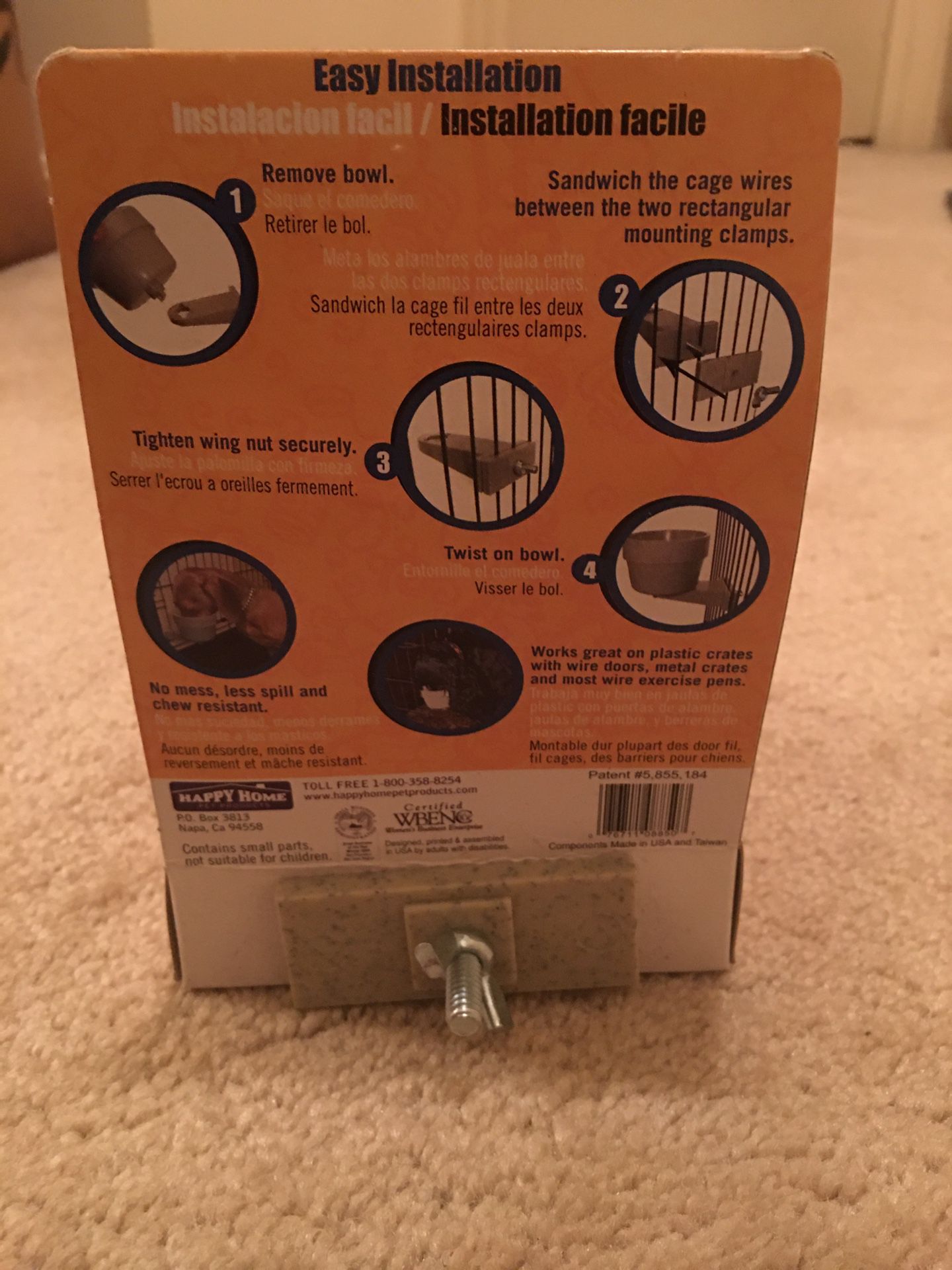 Dog crate bowl NWT