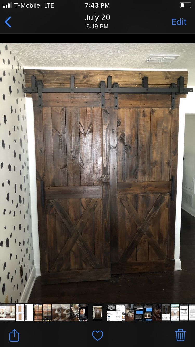 Interior barn sliding doors