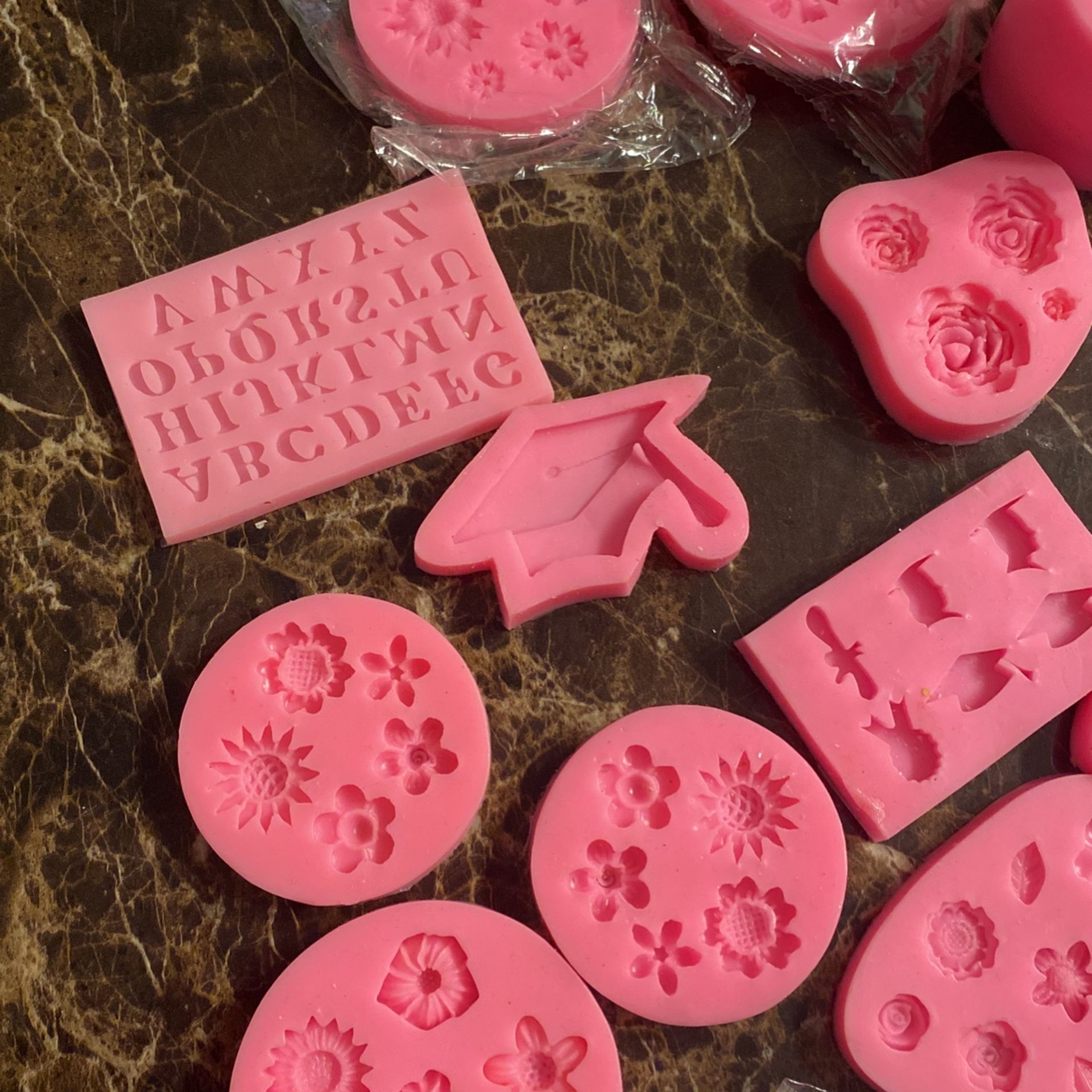 Brand New Flower And Graduation Silcone Molds