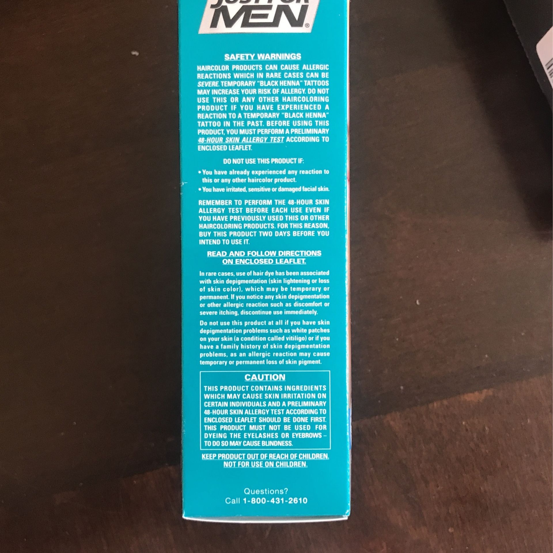 JUST FOR MEN Mustache & Beard Brush-in Color Gel / Dye Blond