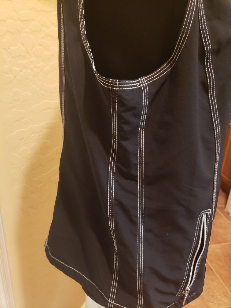 Chico's Zenorgy Black And White Reversible Zippered Vest L