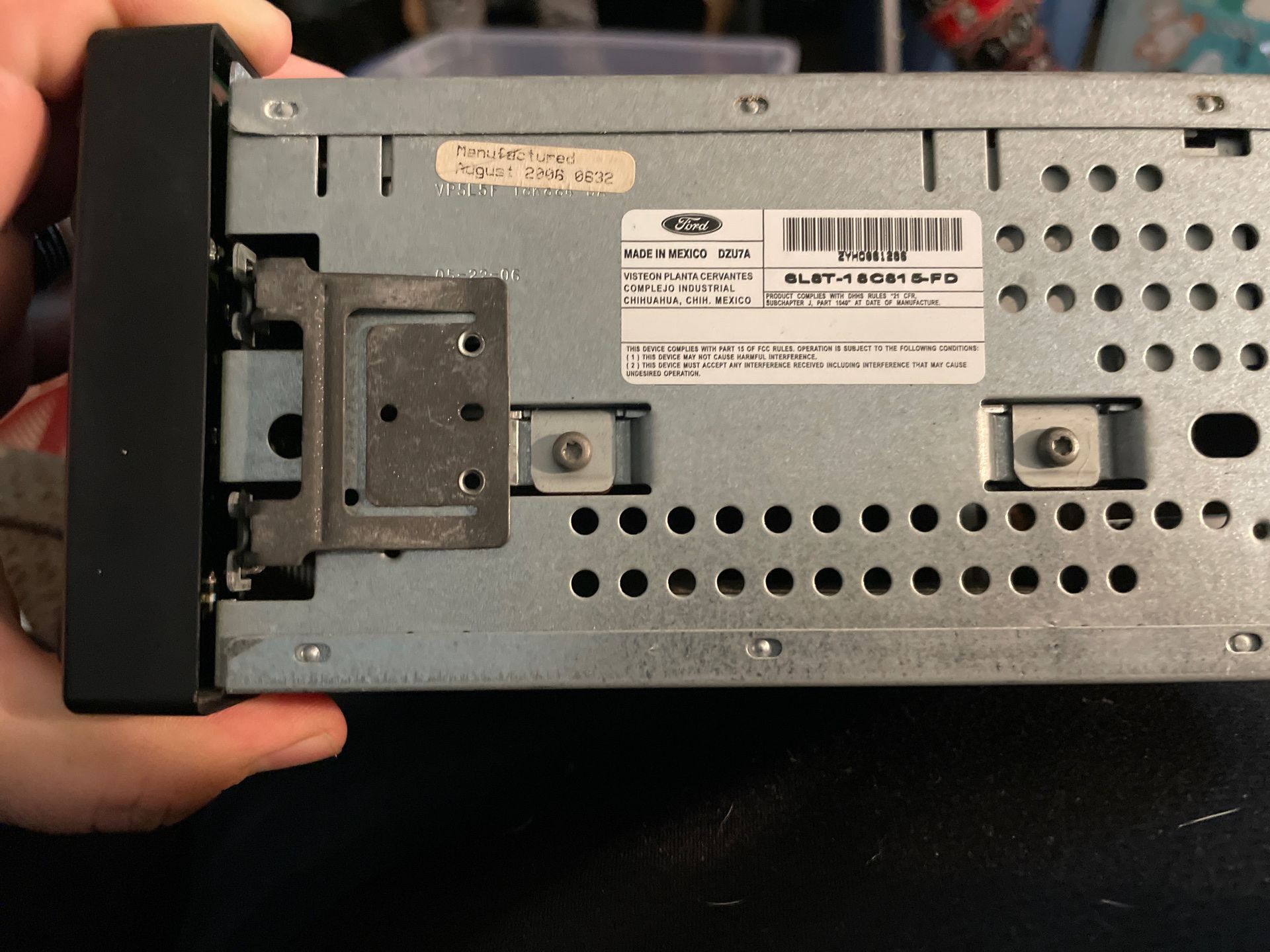 OEM Ford Escape CD player radio.