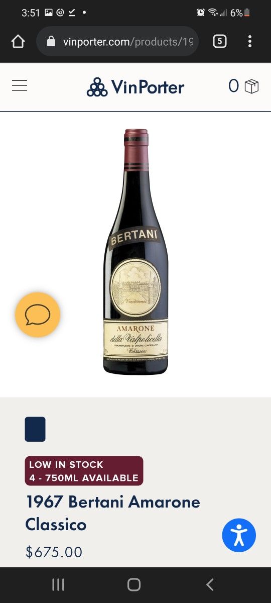 1967 Bertani Amarone Classico
