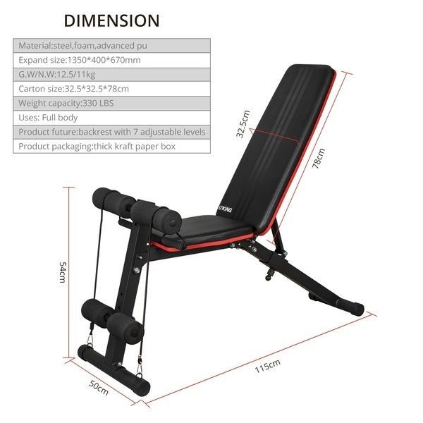 Multi-function Bench Fitness Equipment for Abdominal Sit-ups Fitness Workout Home Exercise