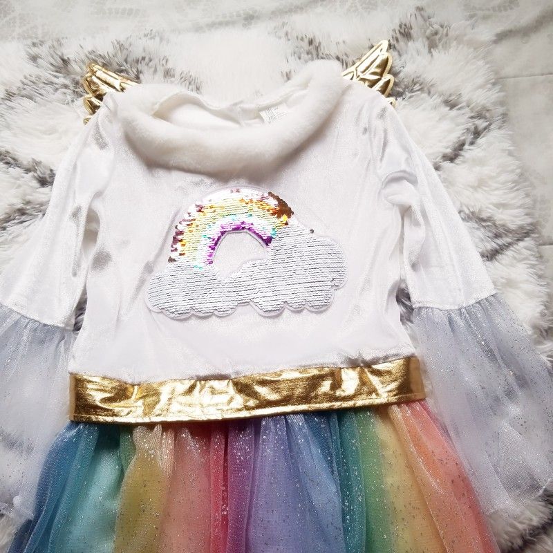 Rainbow Unicorn Dress Costume