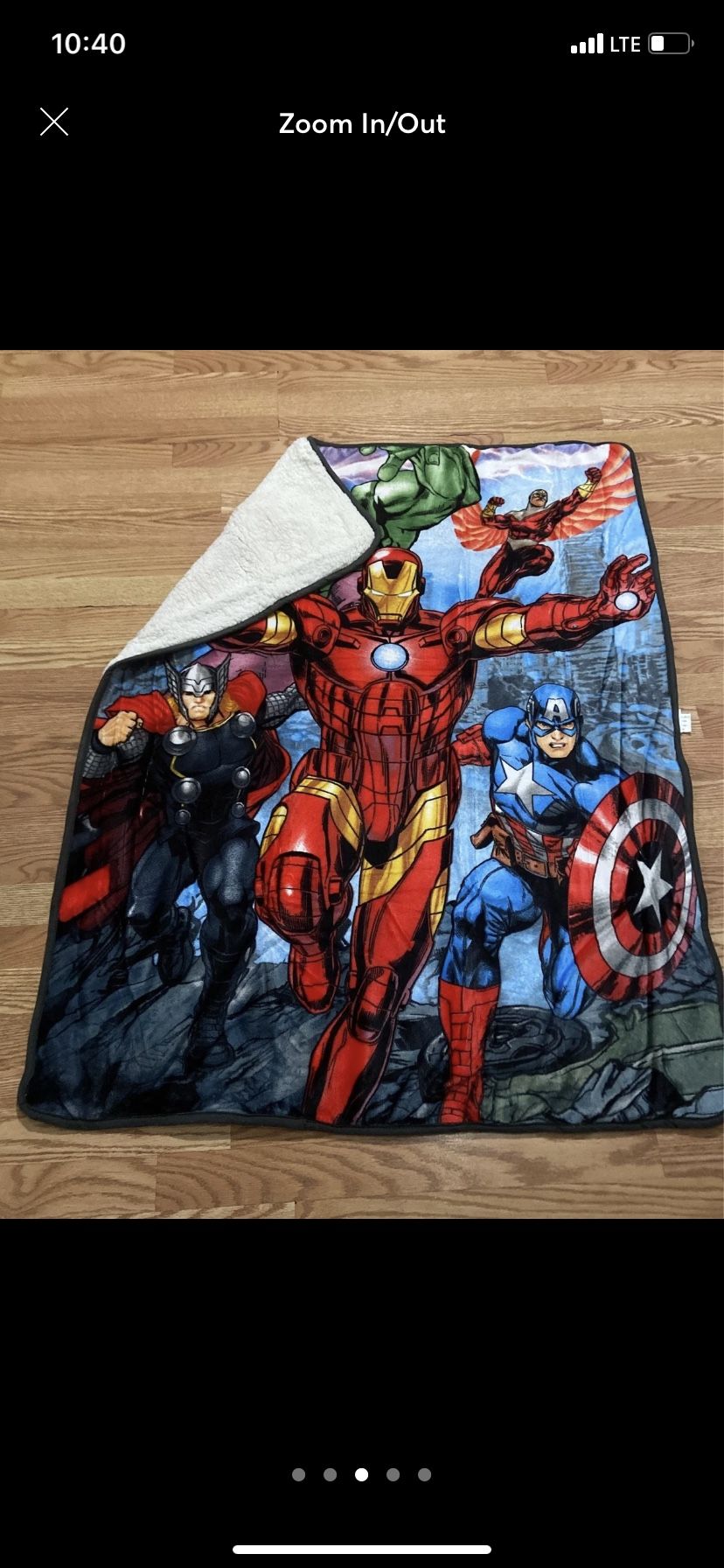 BUY(2) Disney/Marvel Sherpa/Borrego Blankets