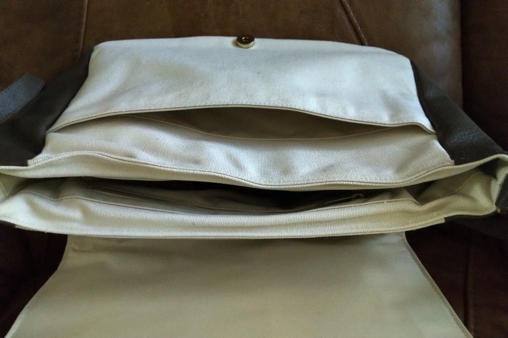 Hello Kitty Designer Vintage Limited Edition Purse Dark Brown And Light Brown By Sanrio Co Ltd 12.5" Long By 10.5" High With 2 Additional Pockets
