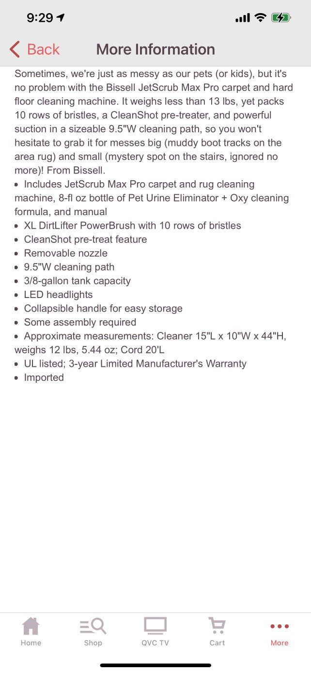Bissell JetScrub Pet Multi-surface Carpet & Rug Cleaner