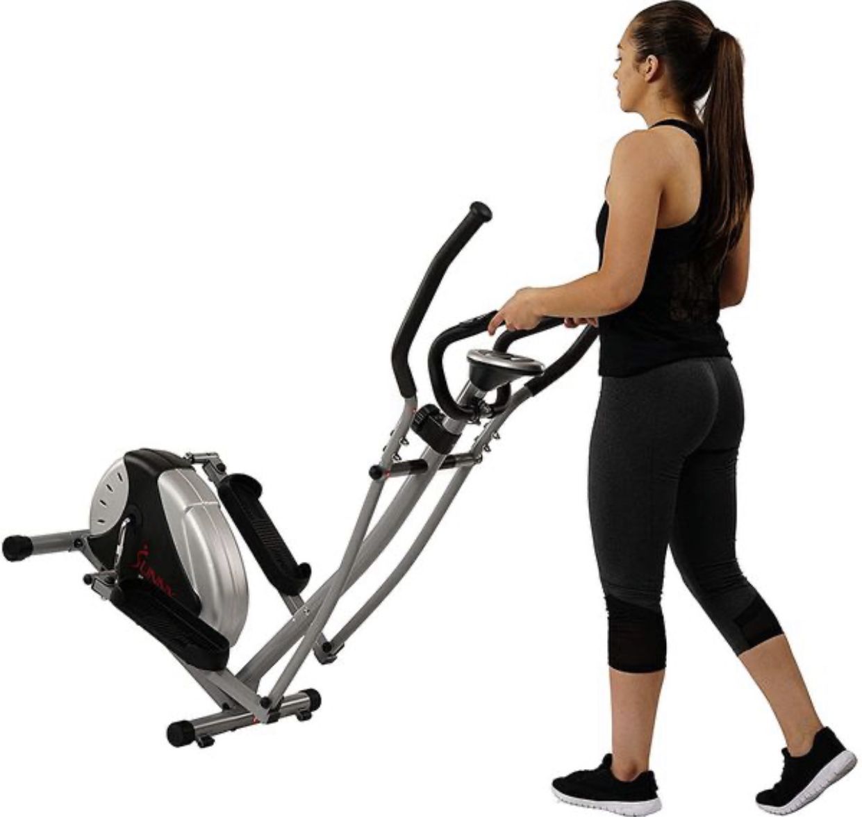 Elliptical Machine Cross Trainer with 8 Level Resistance and Digital Monitor For Home Indoor Workout