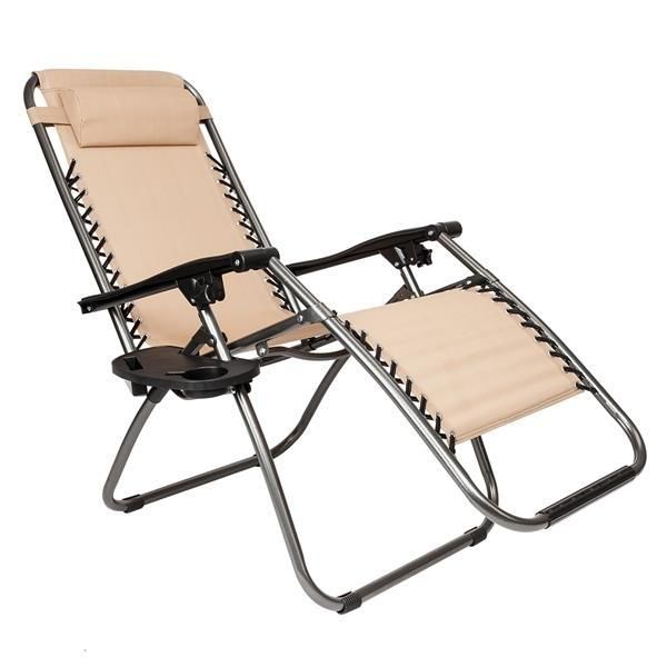 2pcs Plum Blossom Lock Portable Folding Chairs with Saucer Khaki