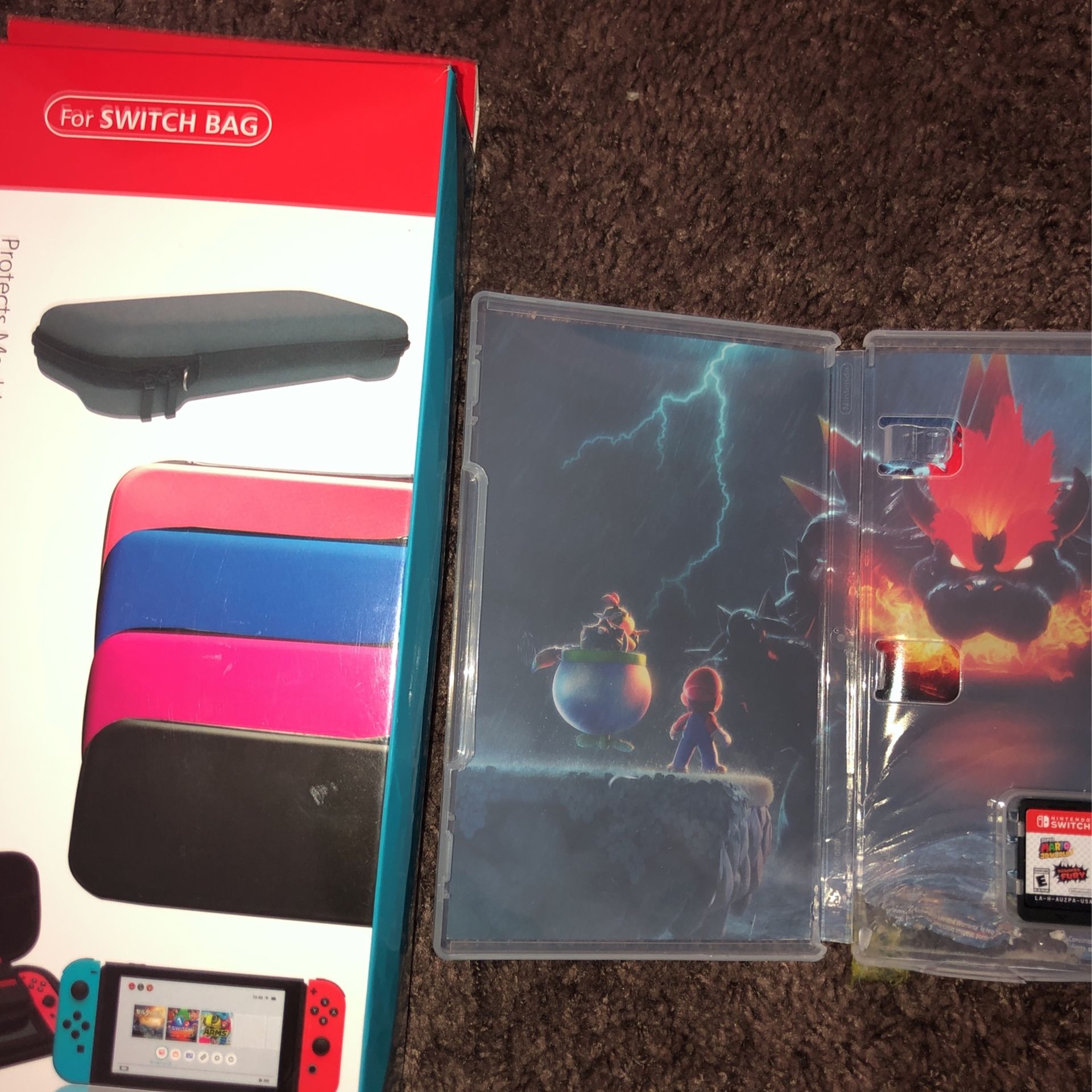 Super Mario 3D World + Bowser's Fury - Nintendo Switch Brand With Switch Bag