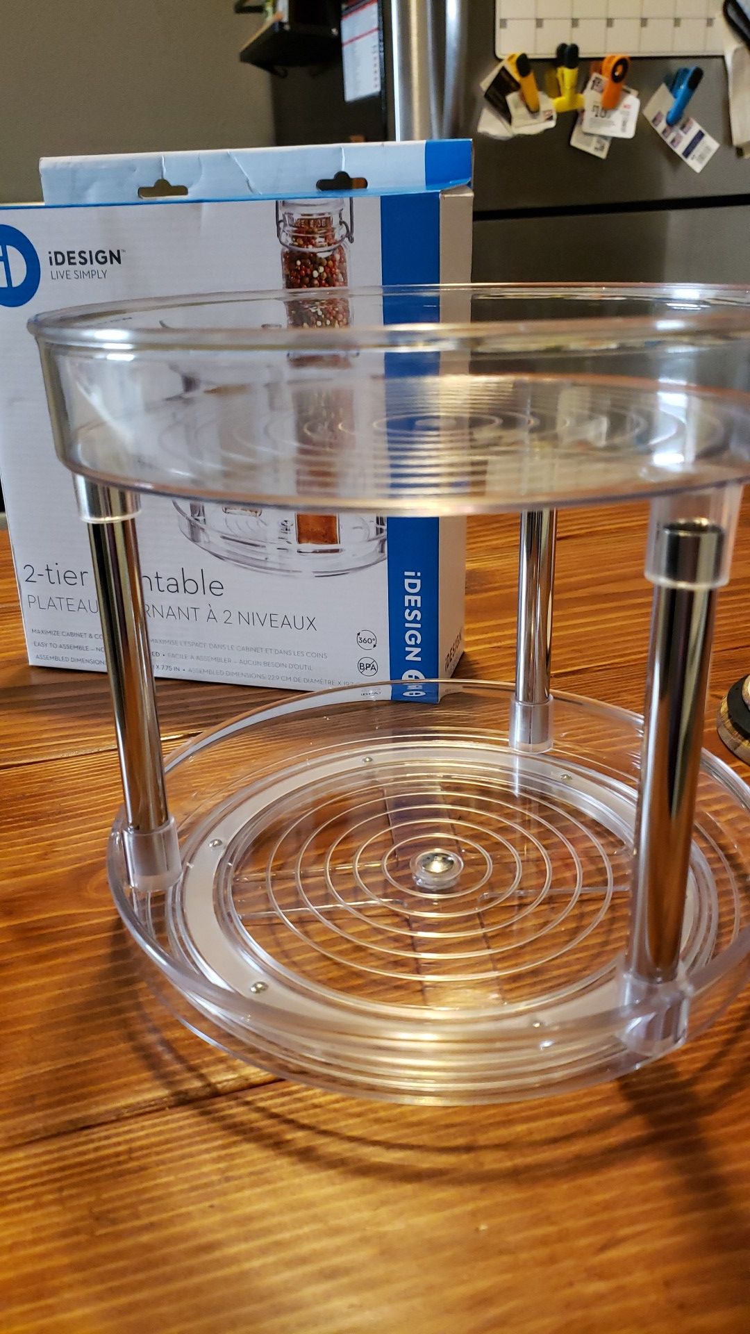 iDesign Live Simply- 2 tier turntable for kitchen cabinets