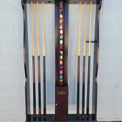 Pool Table Cue Rack Brunswick Free Delivery  Thumbnail