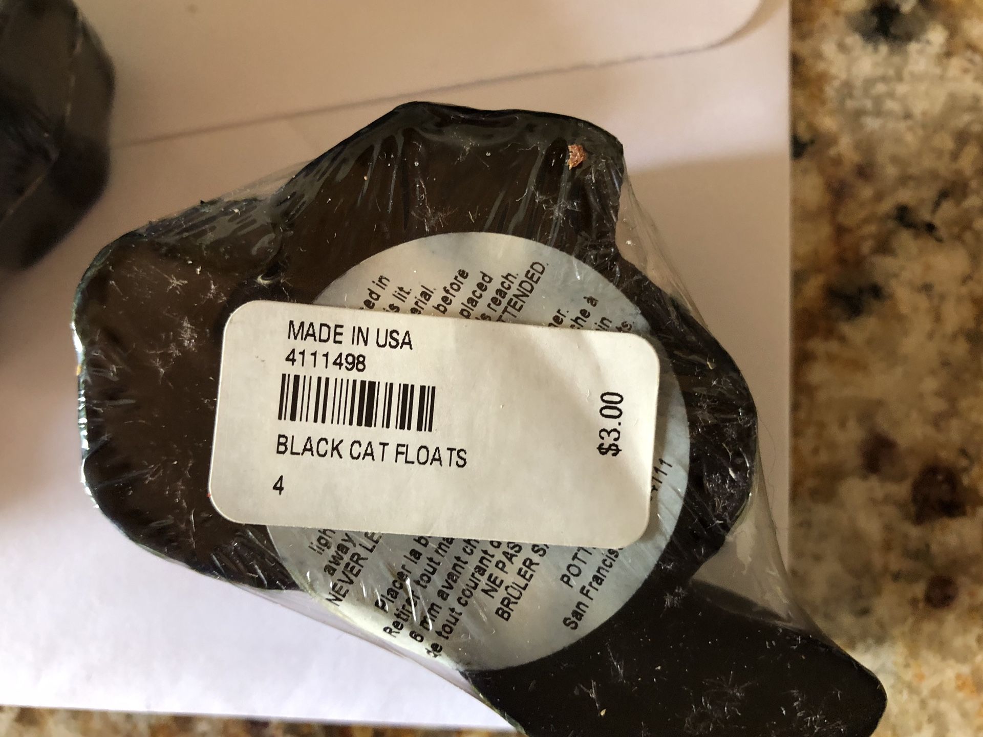Pottery Barn floating Black cat candles set of 5