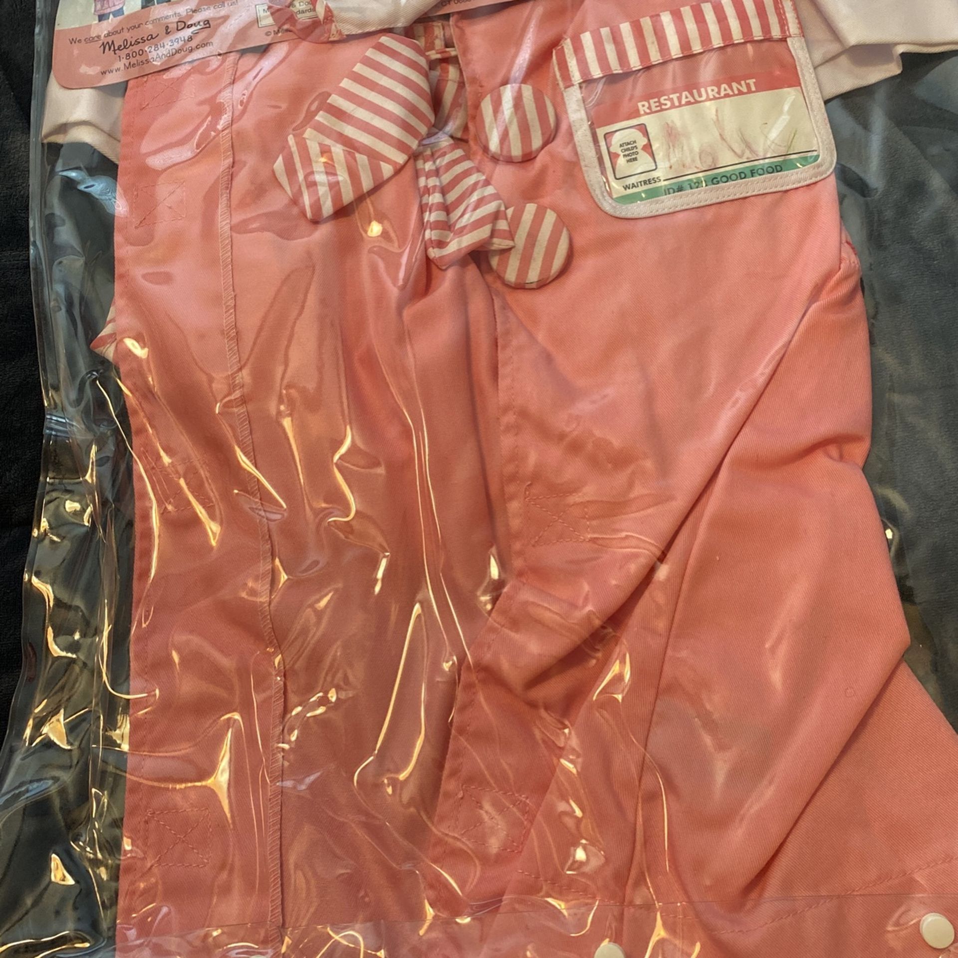 Melissa And Doug Costume -waitress Size 3-6