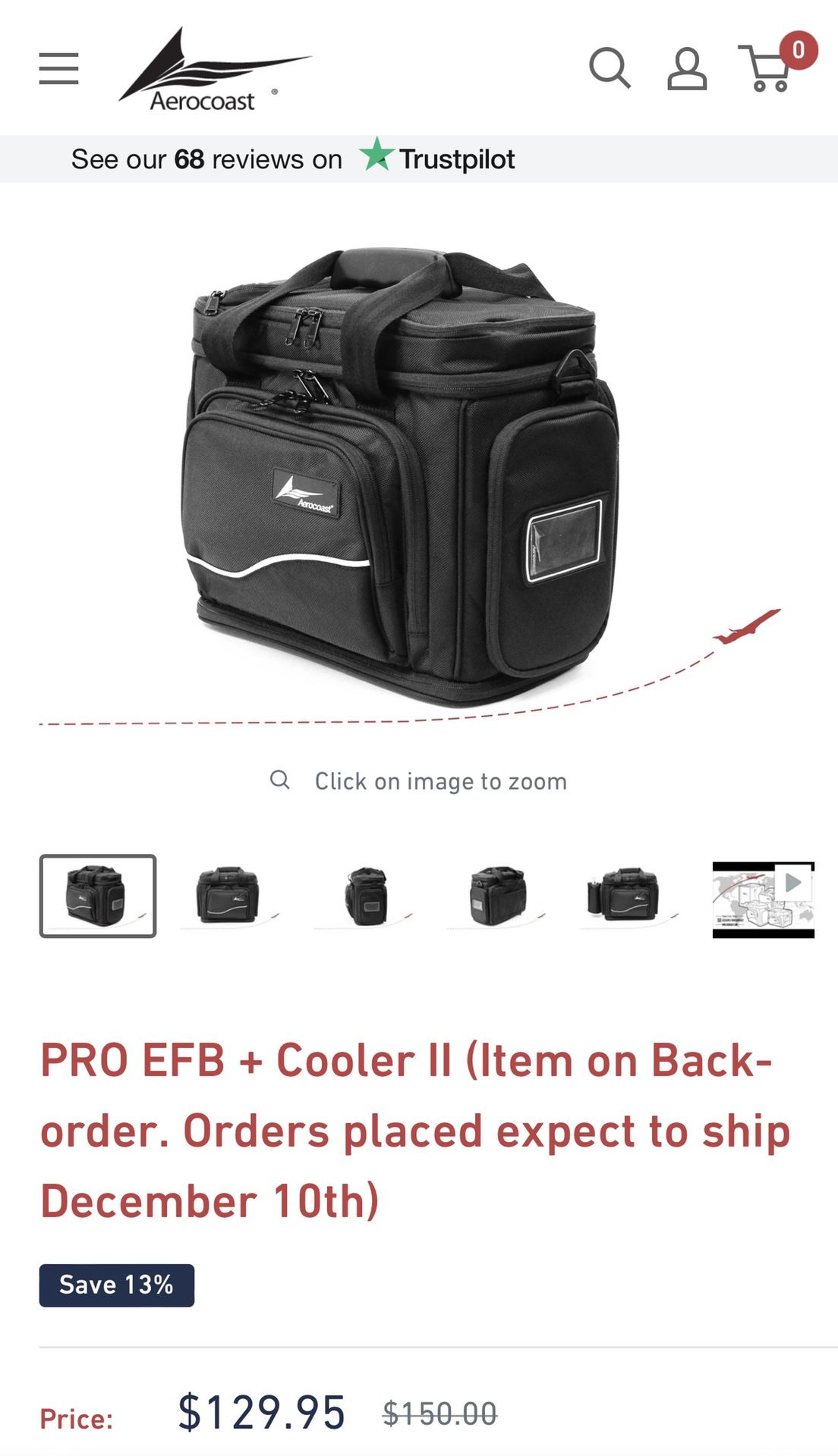Aero coast Pro EFB + Cooler