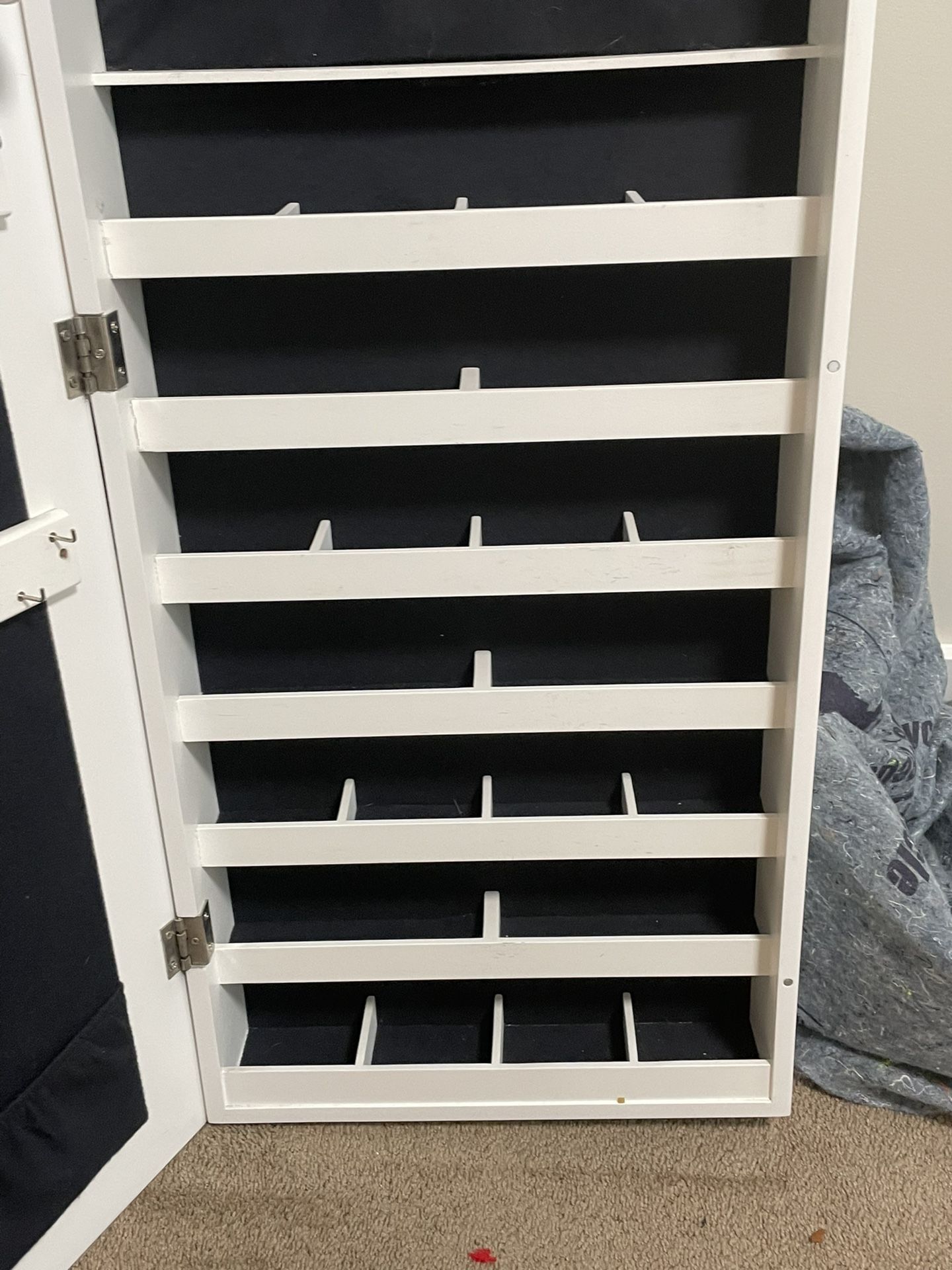 Lori Greiner Wall Mounted Mirrored Jewelry Storage Case