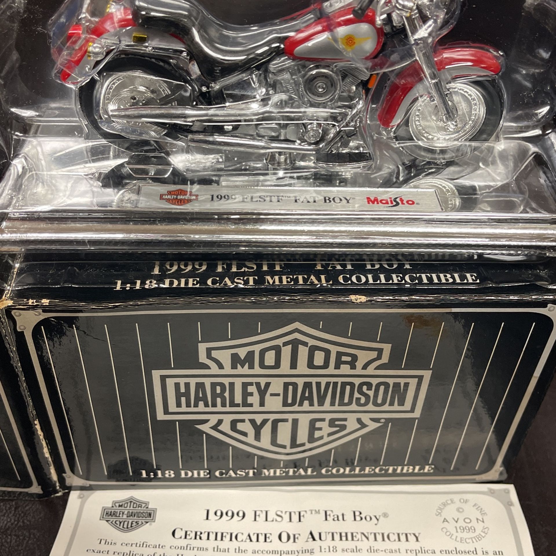 1999 FLSTF FATBOY 1:18 DIE CAST METAL
