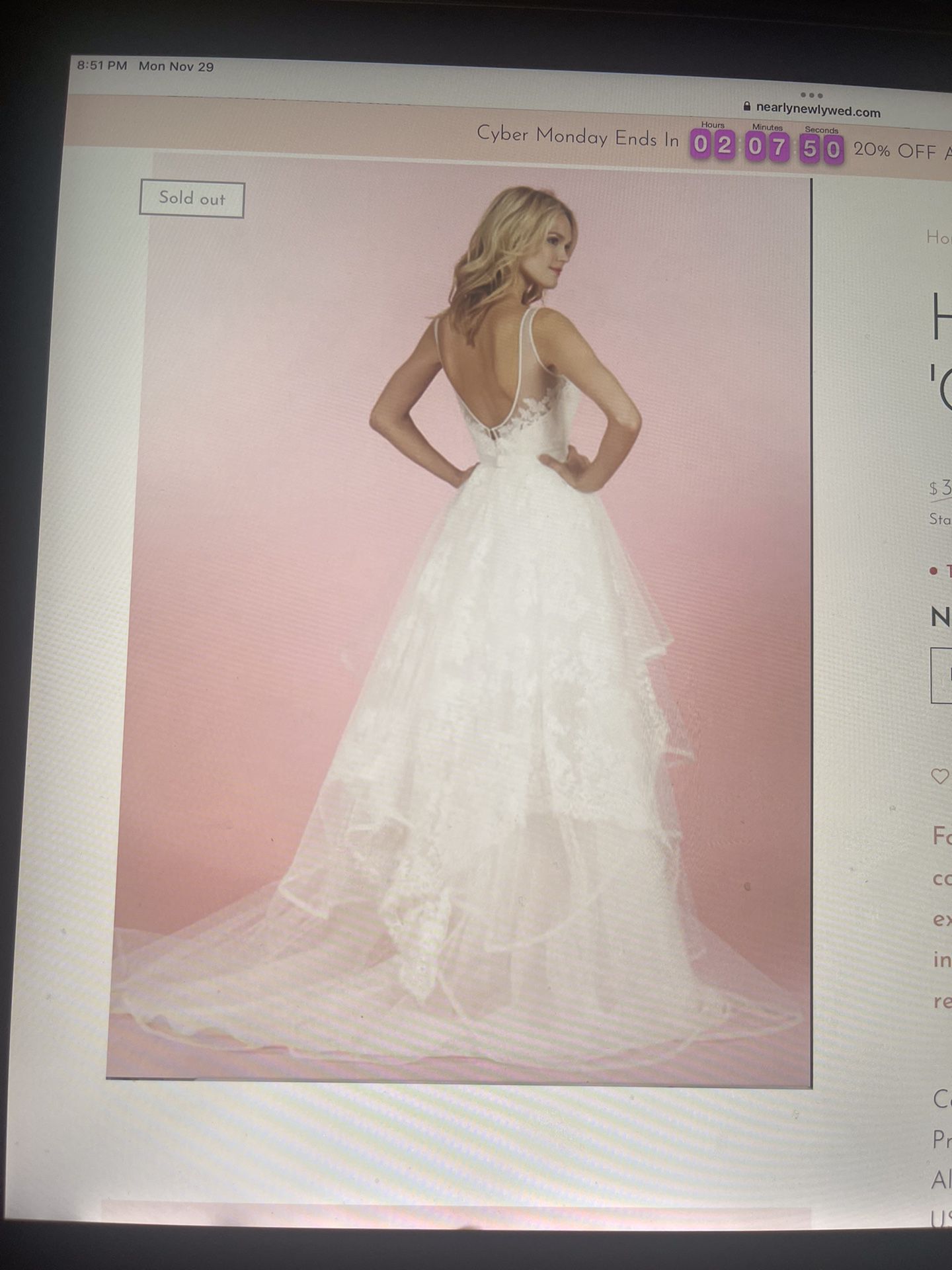 Hayley Paige “Conrad” Wedding Dress 