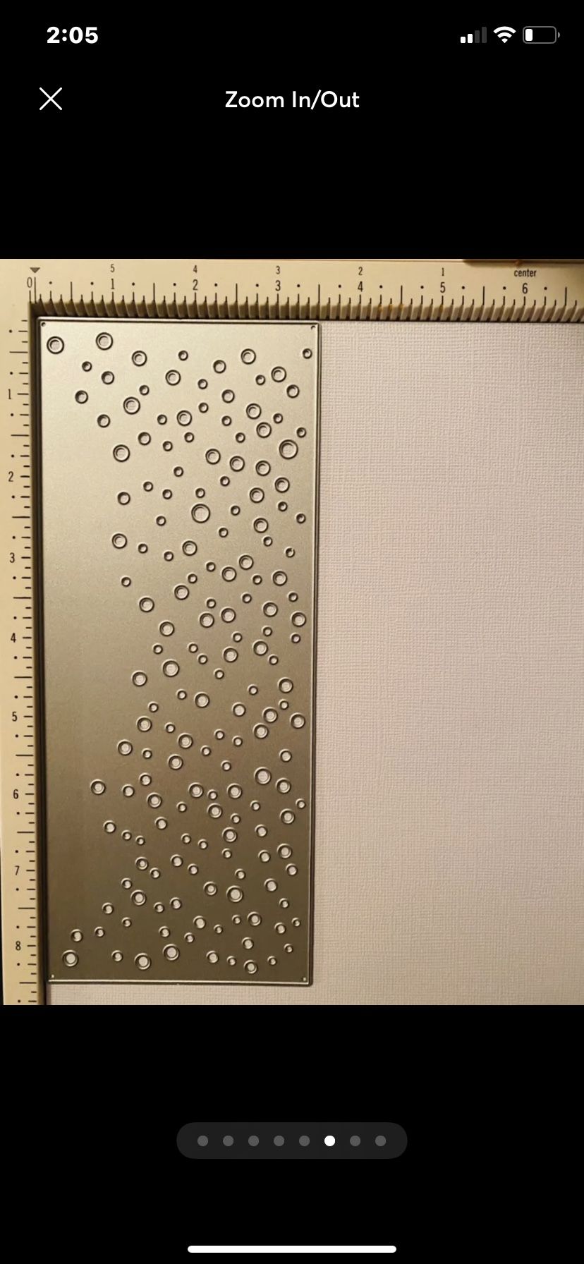 LARGE Snow Card Front Plate Die & Embossing