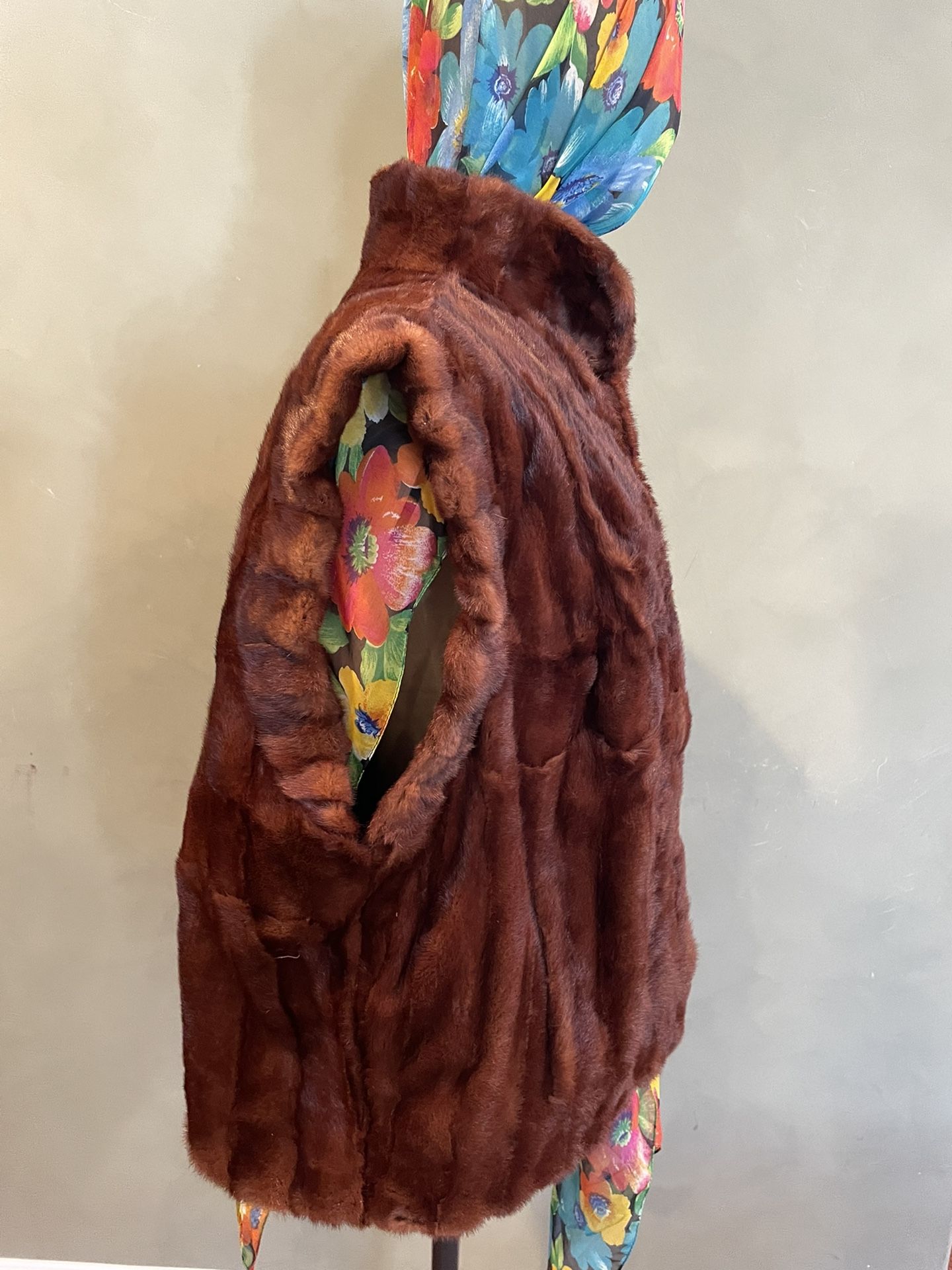 Real Fur Vest Size M/L