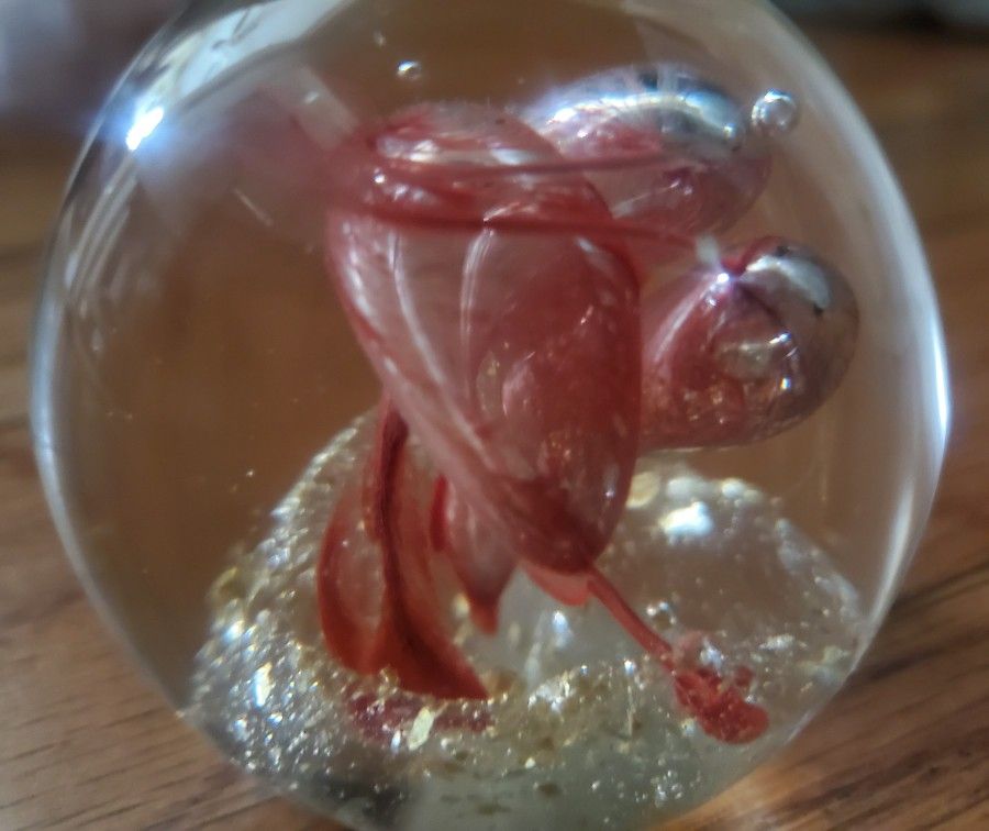 Glass Paperweight, Brand New, Bought In Germany