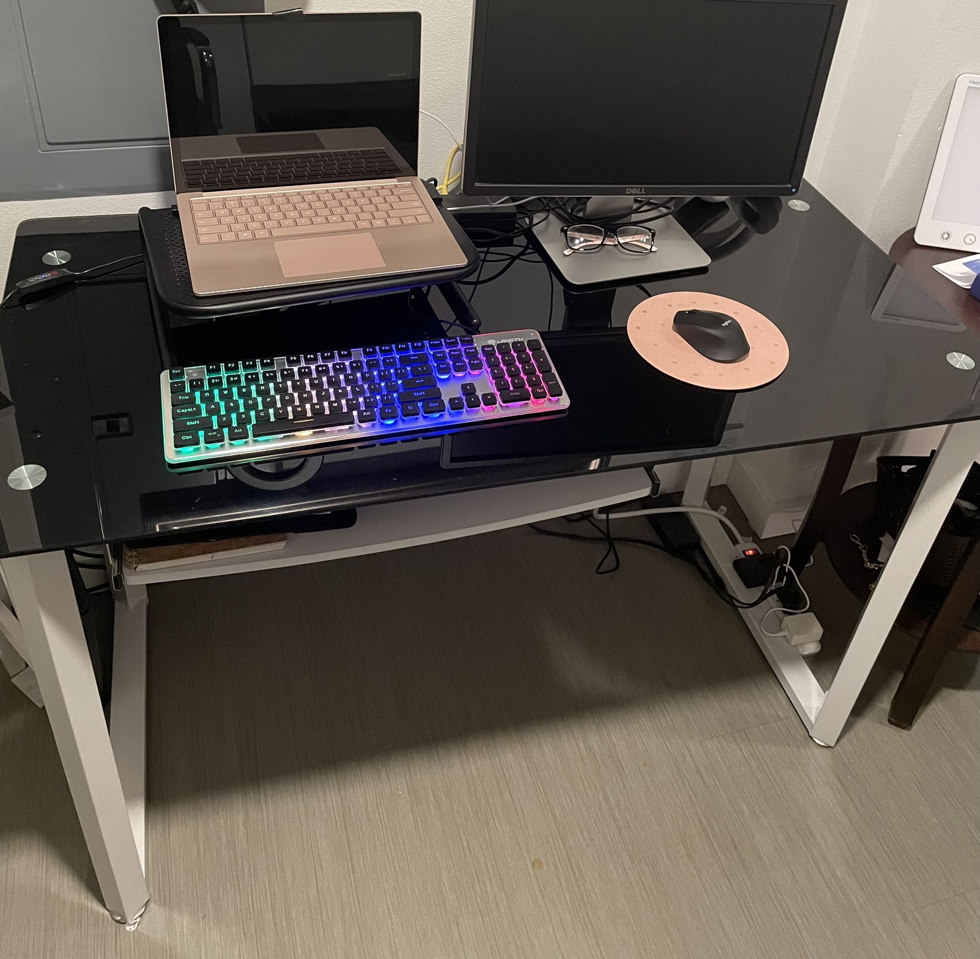 Tempered Glass Computer Desk