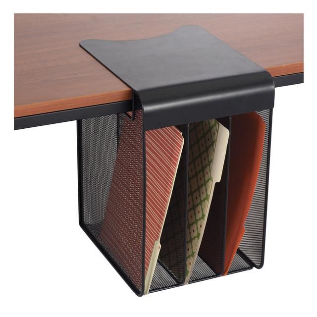 SAFCO Products 3243BL 14.75 x 9.25 x 11.75 in. Onyx Hanging Solid Top Vertical Organizer, Black