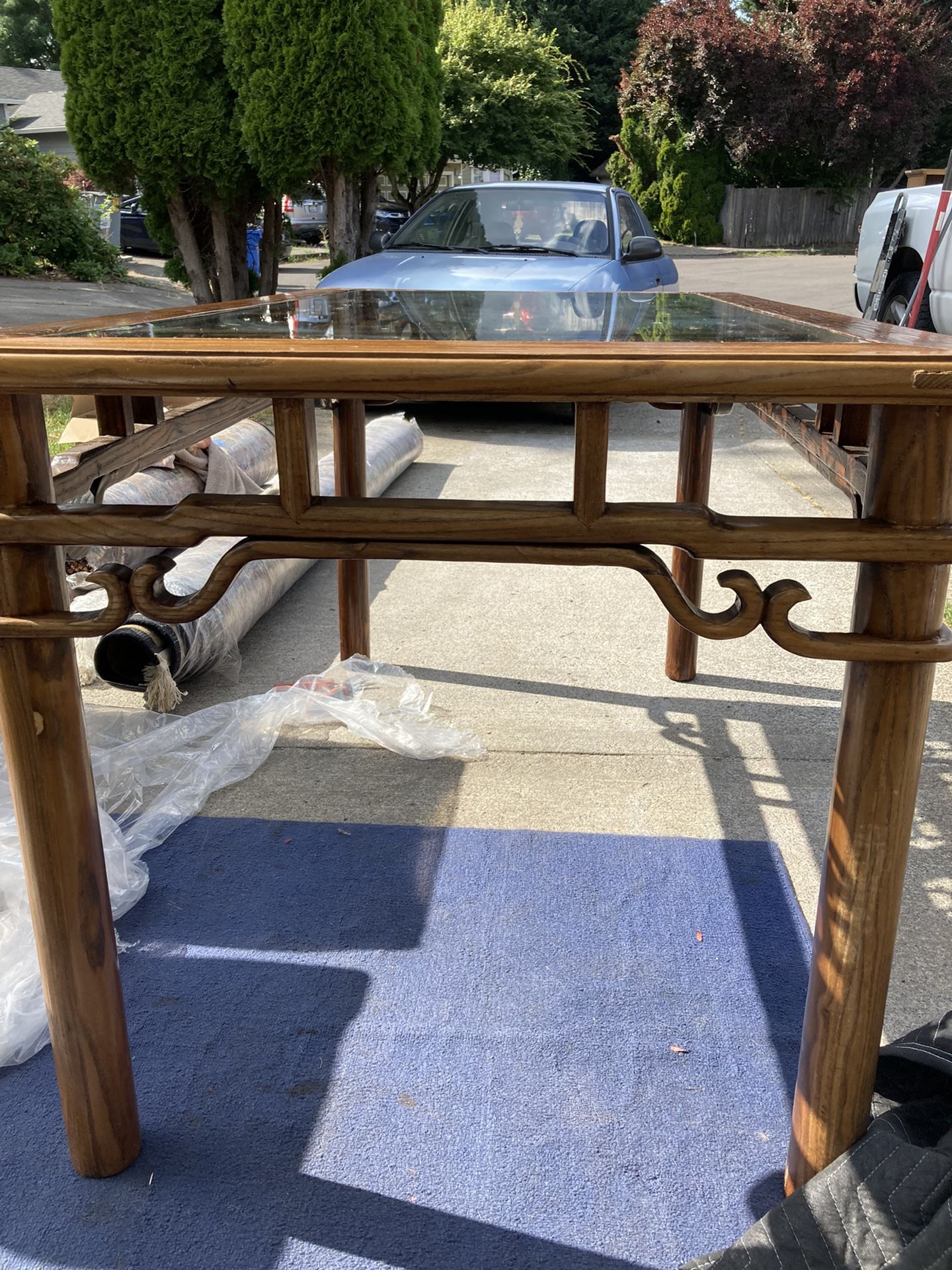 Oriental Hand Carved Table Ming Dynasty Era