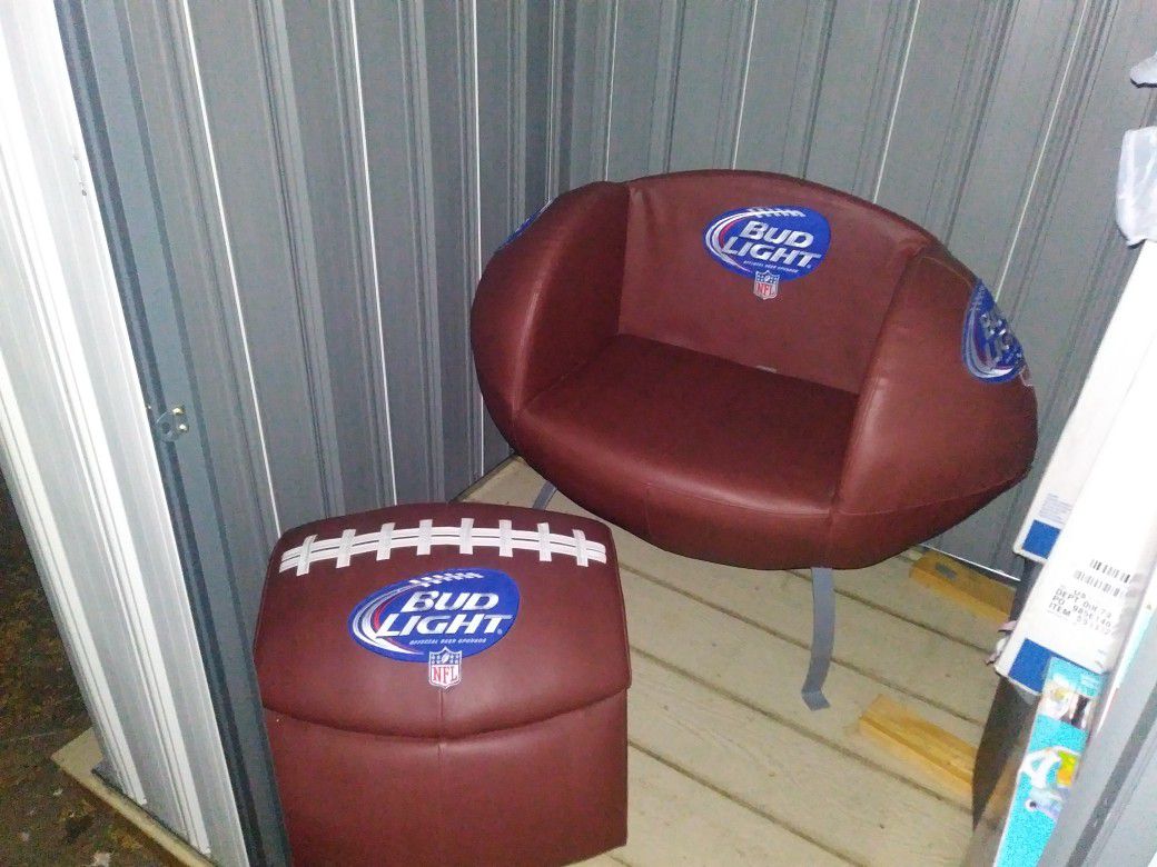 Leather Football Chair/Cooler
