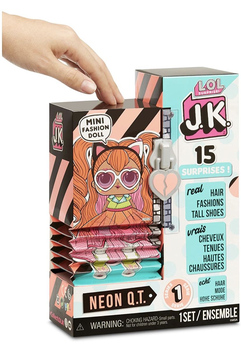 New LOL Surprise JK Neon Q.T. Mini Fashion Doll with 15 Surprises QT  Brand new