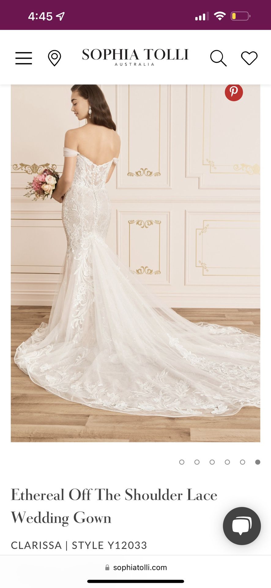 Size 6 Sophia Tolli Wedding Dress
