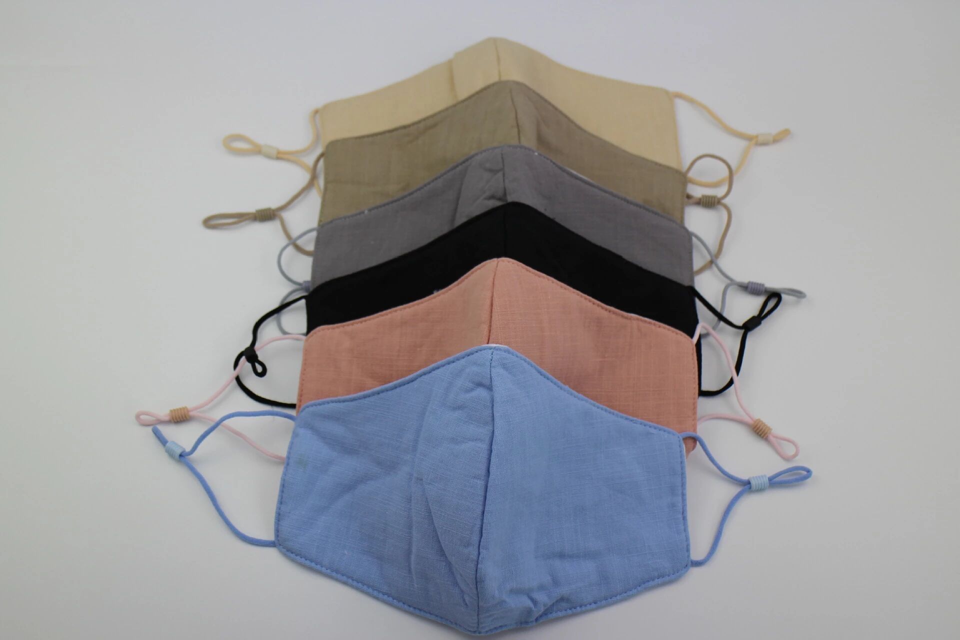 Face mask adult premium linen mask 6 pack