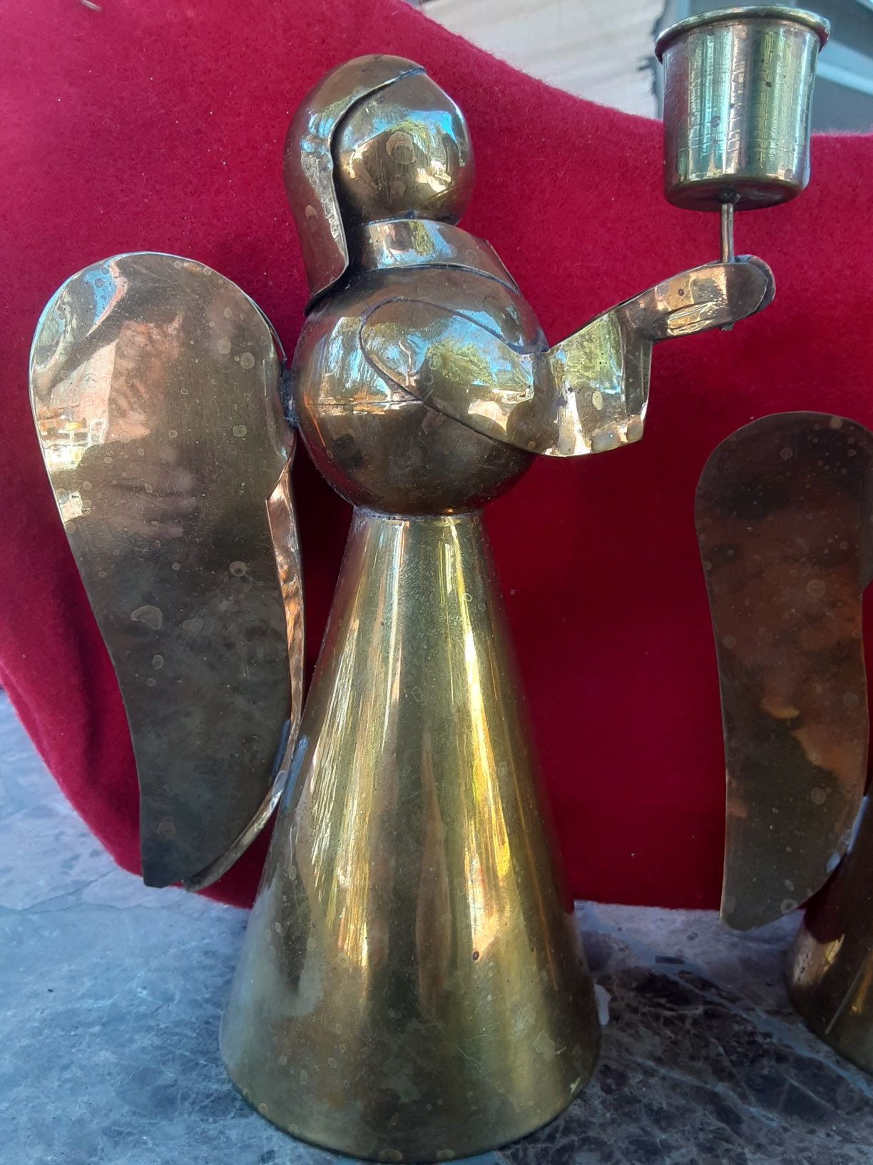 Brass Angel Candle Holders