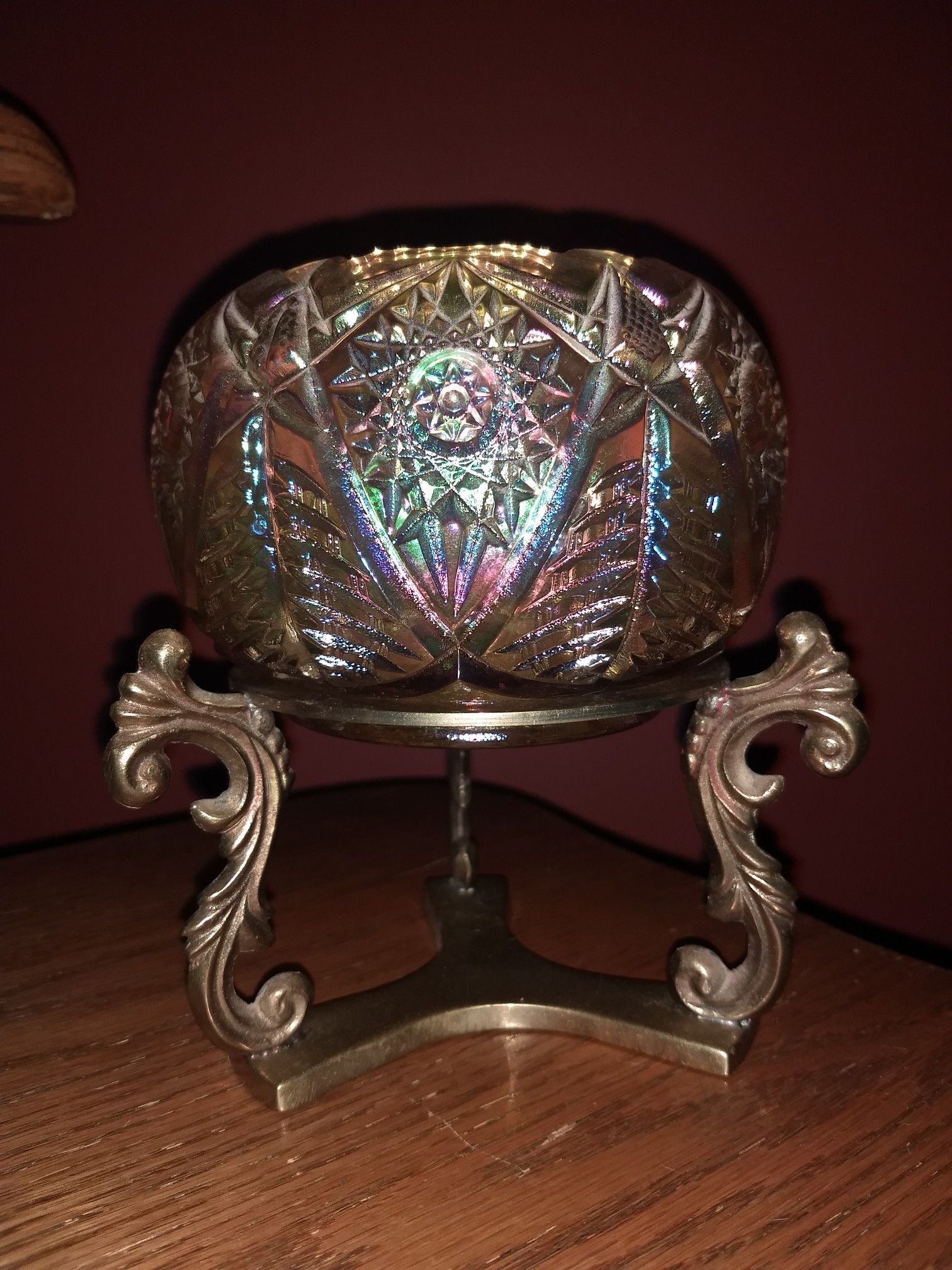 Candle holder Fenton glass