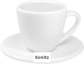 Konitz Coffee Bar 2 oz. Espresso Cup and Saucer (Set of 4) Thumbnail