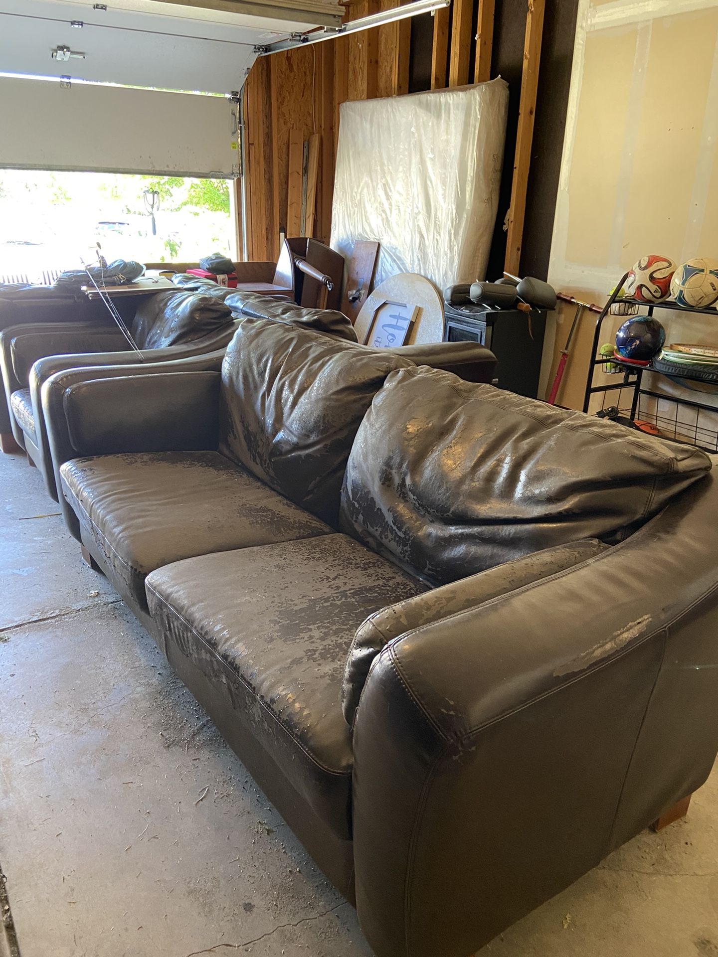 FREE Leather Couches- Set Of 4 (or individual)