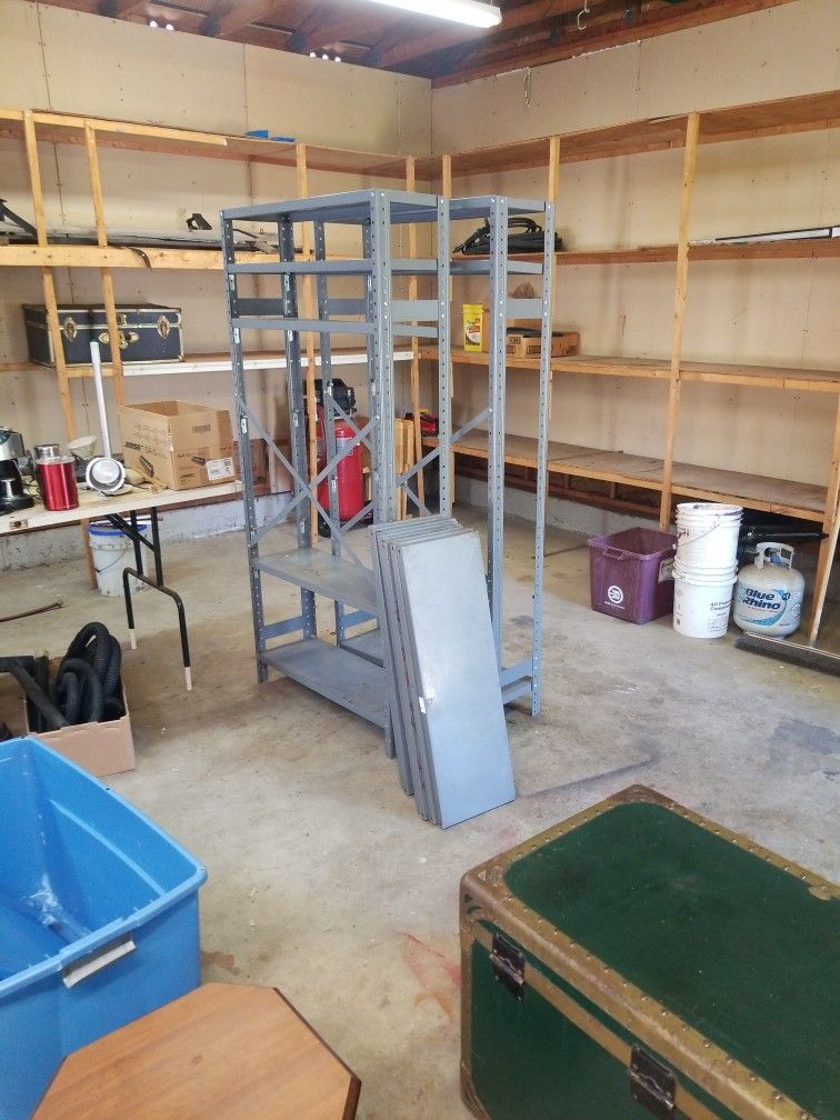 Metal Shelving 12x74x36 Inches Heavy Gauge Steel Adjustable High Quality