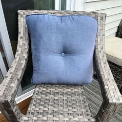 Grey Wicker Chair Thumbnail