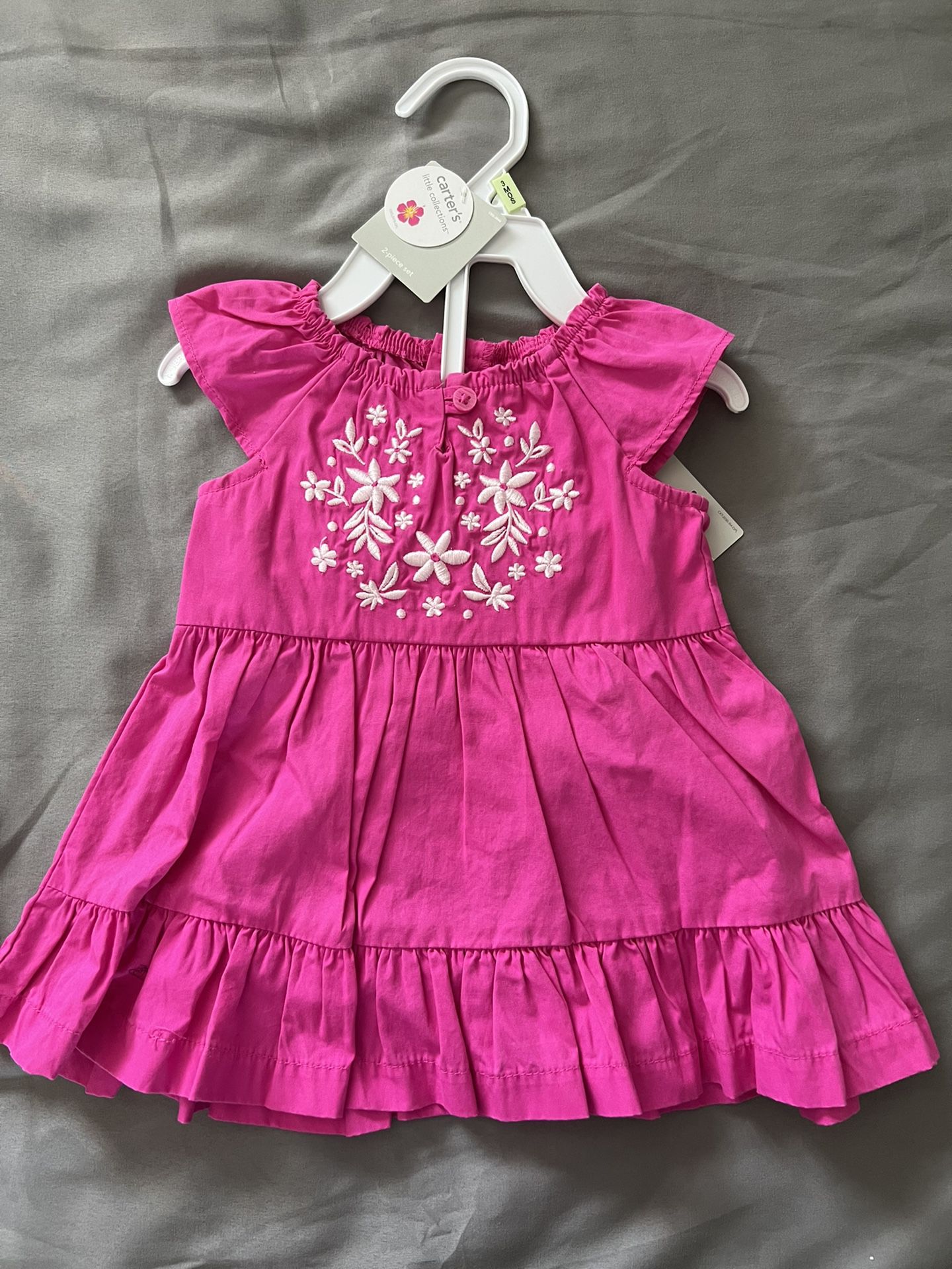 Pink Carters Baby Dress 6M