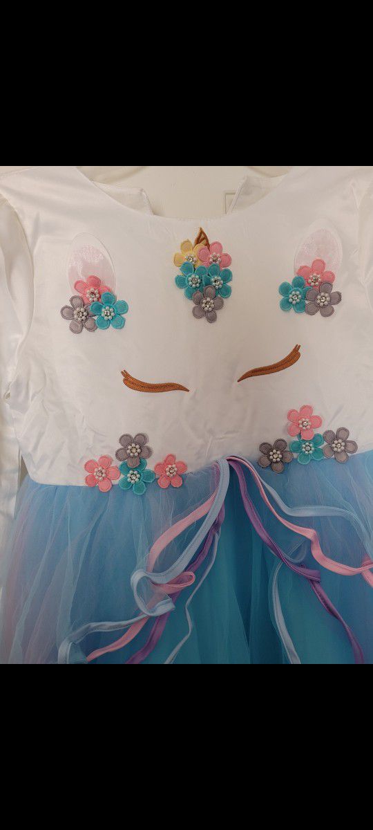 Girl Unicorn Party Dress 👗 
