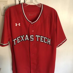 Texas Tech Red Raiders UA Men’s NCAA Baseball Jersey M  Thumbnail