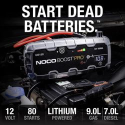 NOCO Boost Pro GB150 3000 Amp 12 Jump Starter, Case, Batery Thumbnail