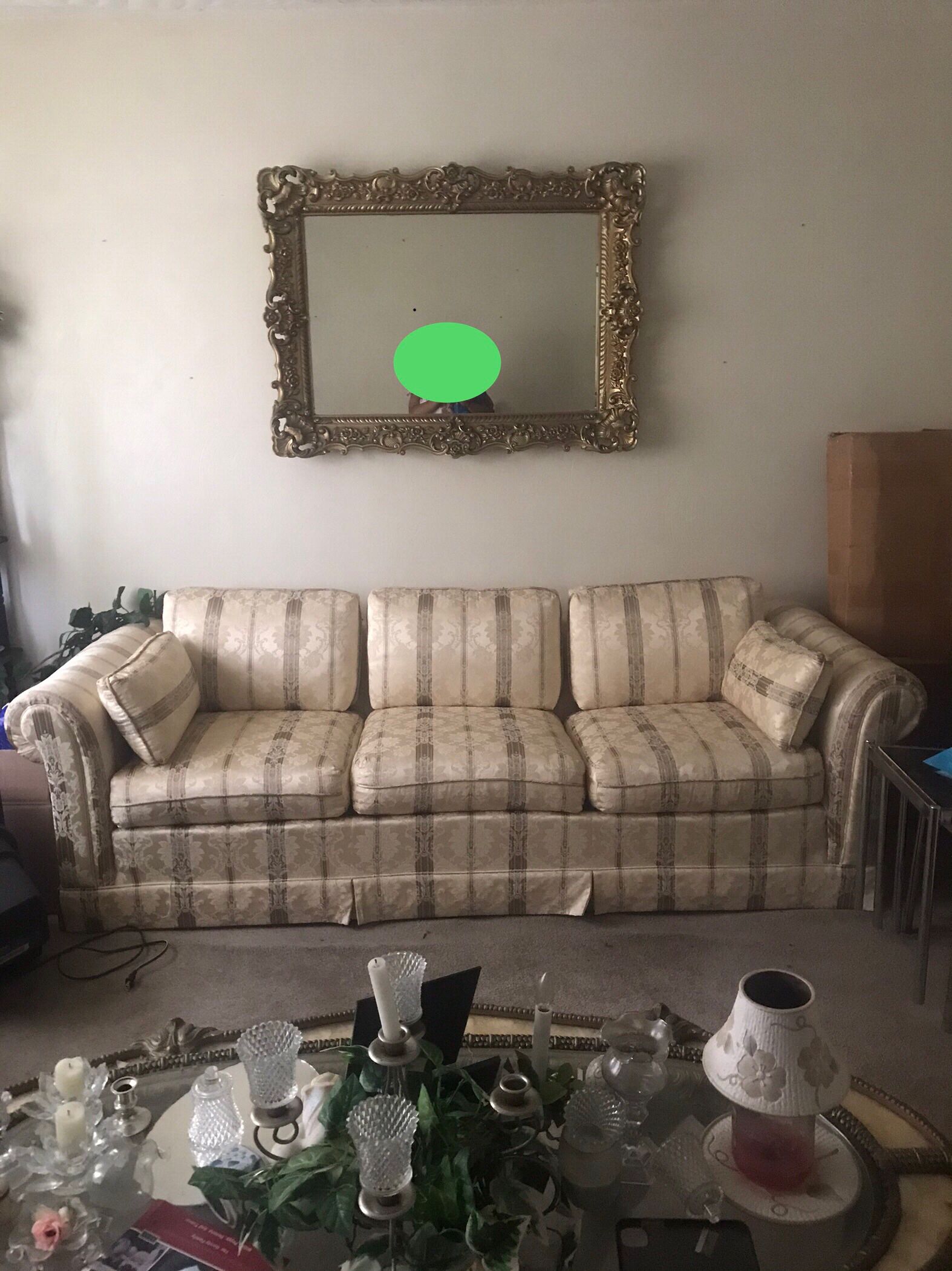 Living Room Set With Mirror 