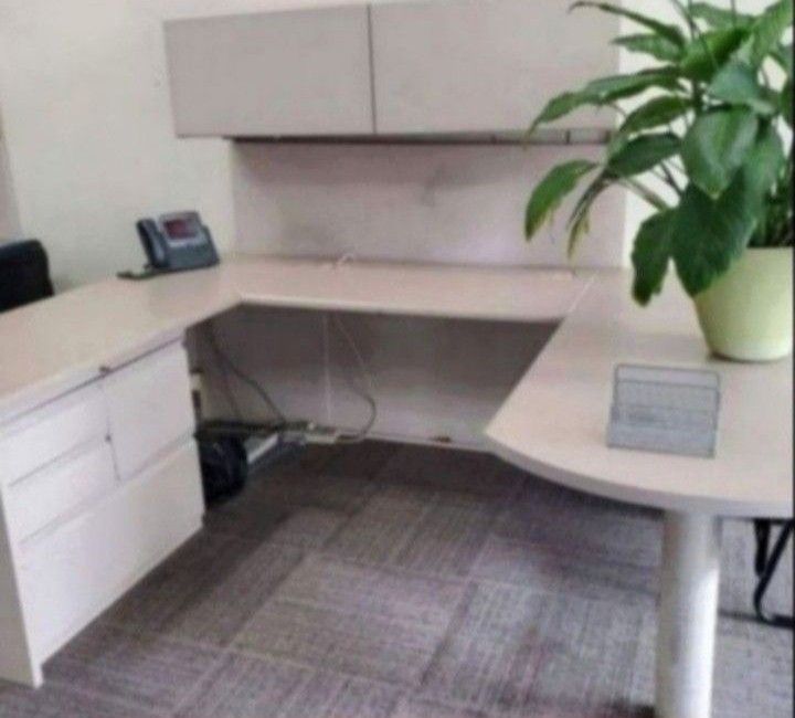 3 Desks + 1 Cubicle With Partitions + File Cabinets (Executive Commercial Office Reception Areas (Buy 1 or ALL)