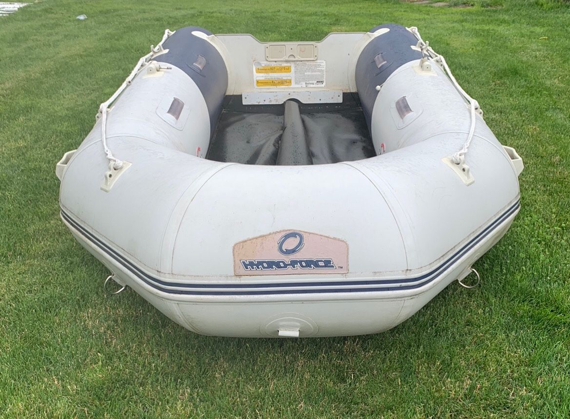 *pending* Hydro Force inflatable boat (Costco) originally 550 . Including 2 motors 1 Evinrude 6