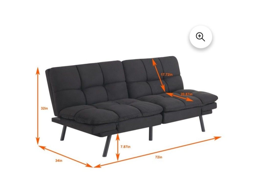 New Black Futon