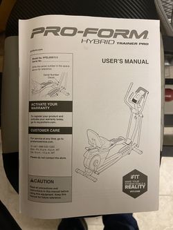 Pro-Form Hybrid Exercise Machine - Priced To Sell!!! Thumbnail