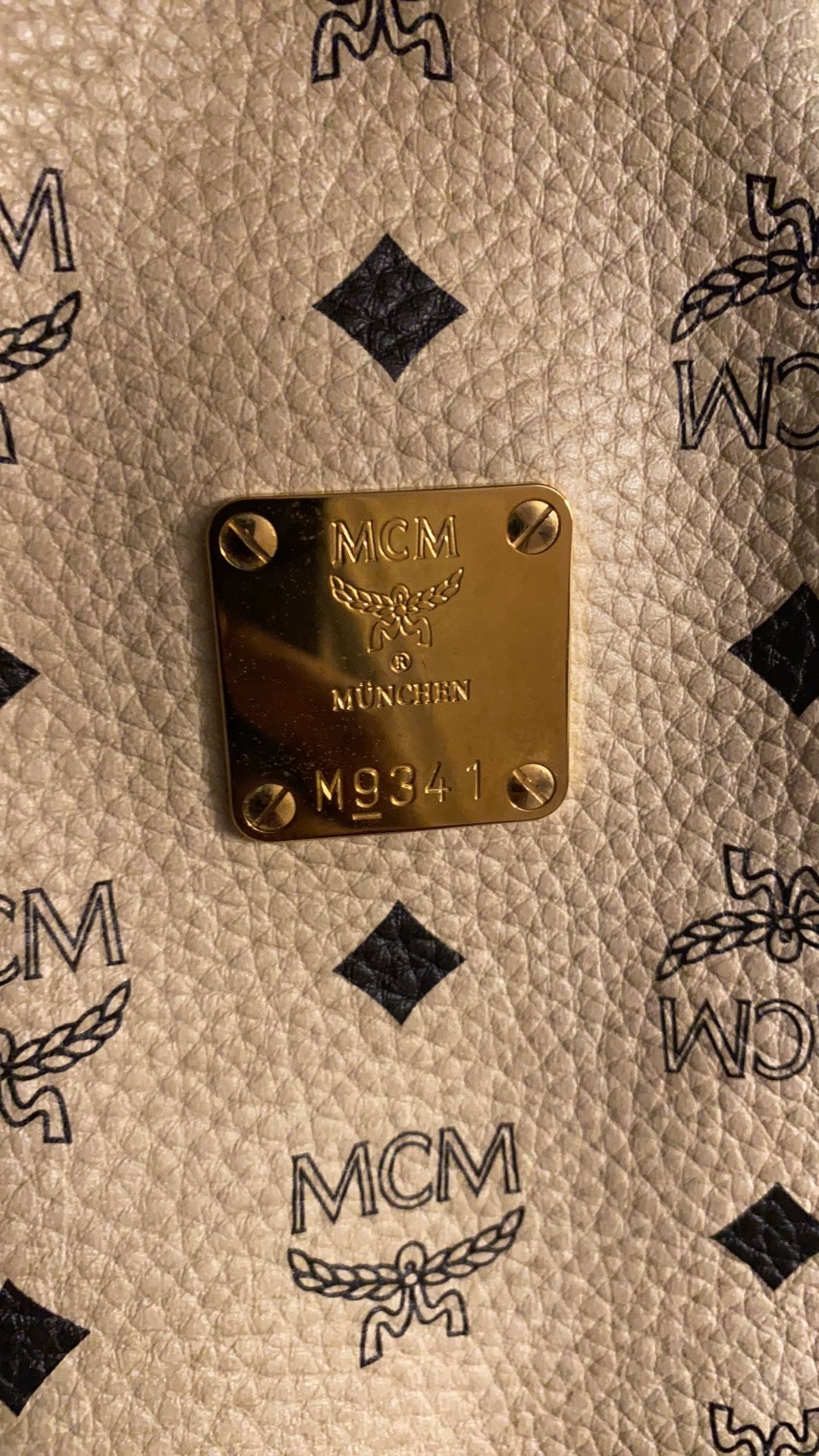 MCM Viesto Tote Bag, Gold