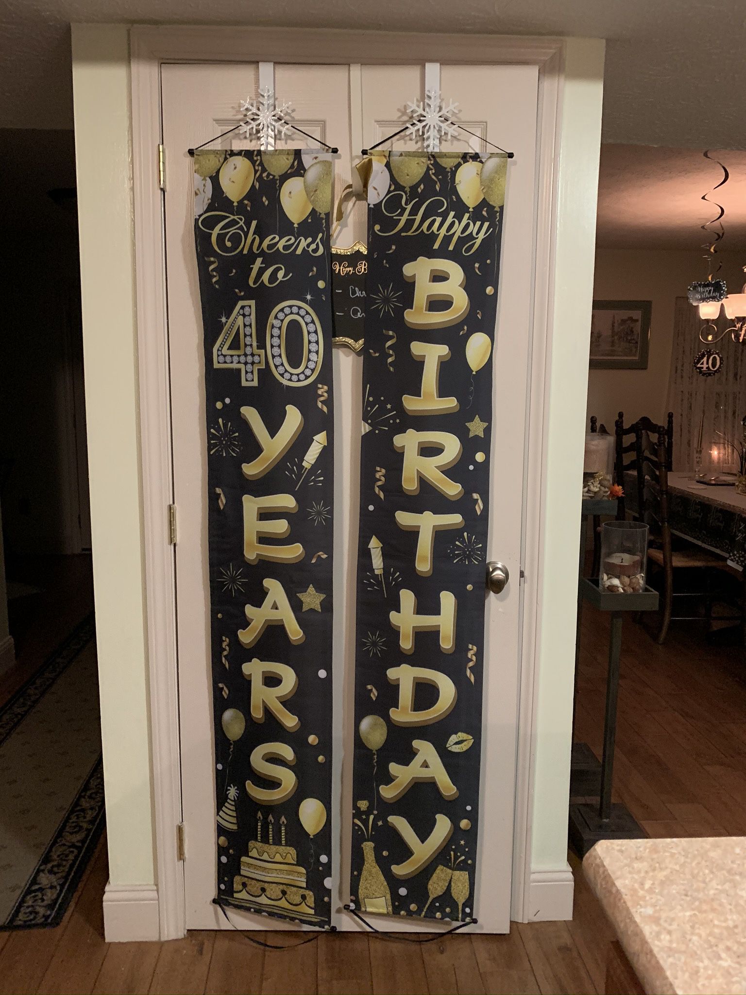 40th Birthday Party items